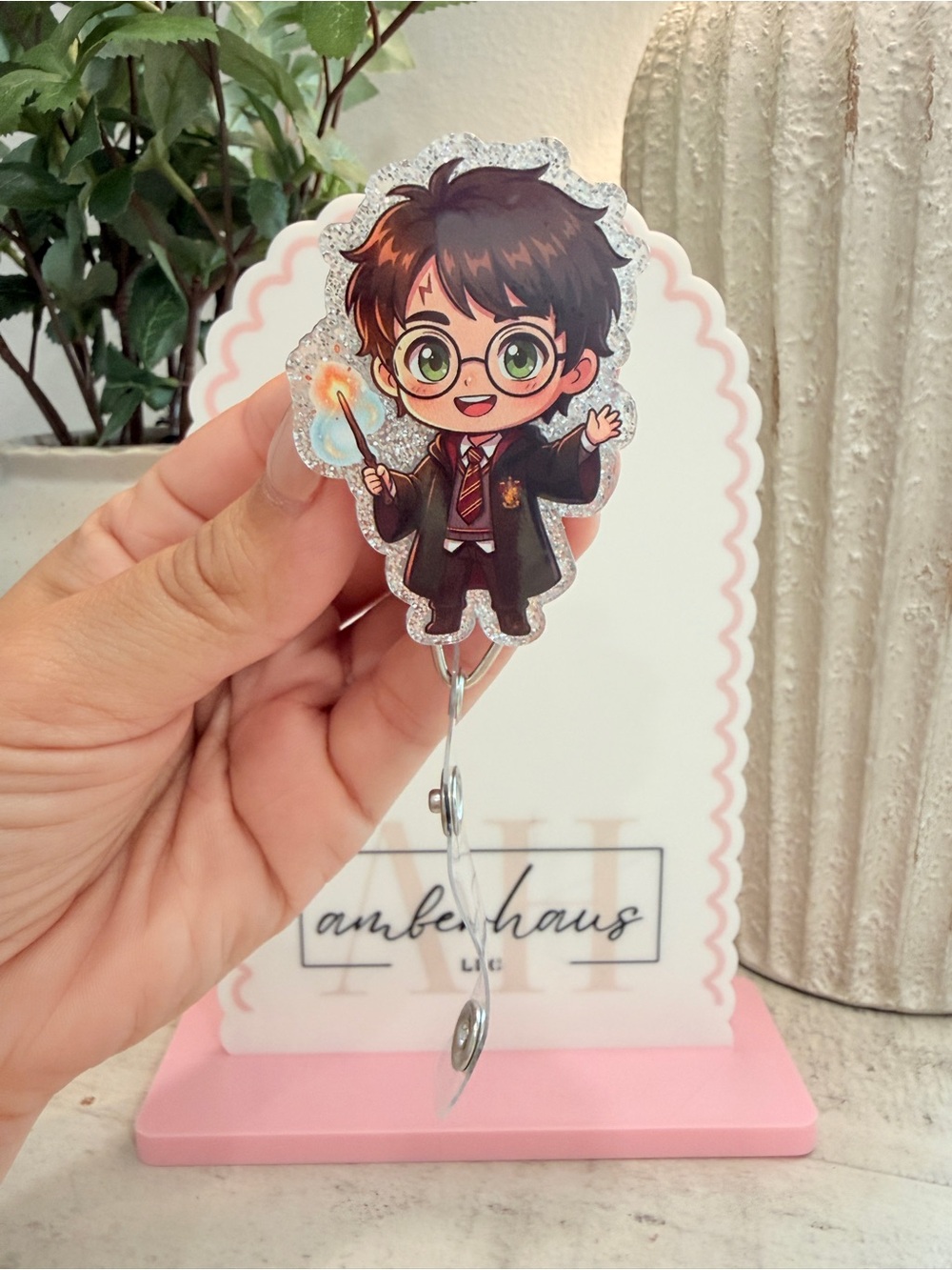 Harry Potter-Inspired Glitter Badge Reel